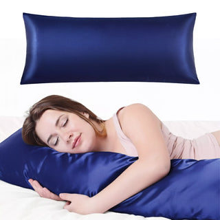 Satin Body Pillowcase 20" x 54" - Silky Soft Long Pillow Cover with Envelope Closure